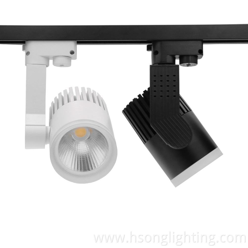 High quality modern adjustable led cob magnetic lighting track full watt led track lights for indoor lighting